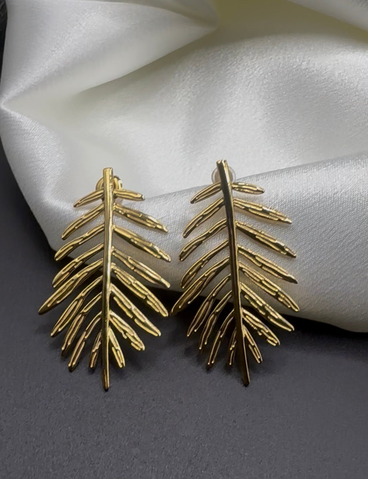 Leaf Stud Earrings