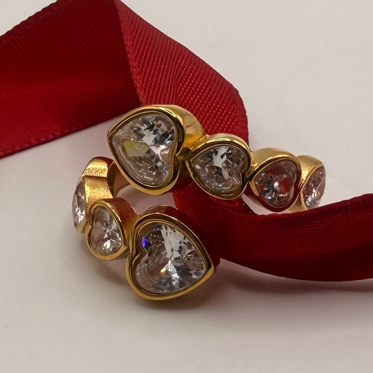 Hearts Embrace Wrap Ring