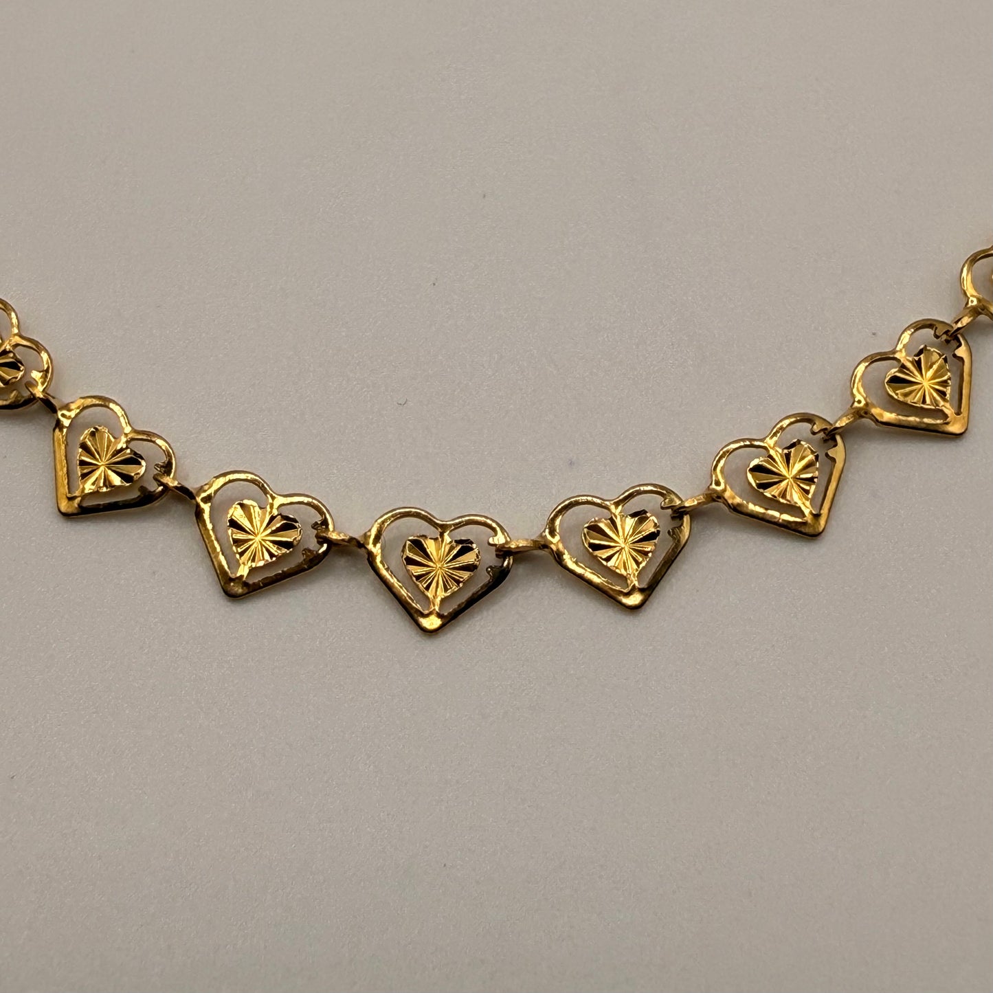 Linked Hearts Dainty Choker