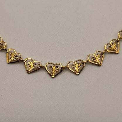 Linked Hearts Dainty Choker